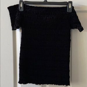 Aeropostale black off the shoulder top